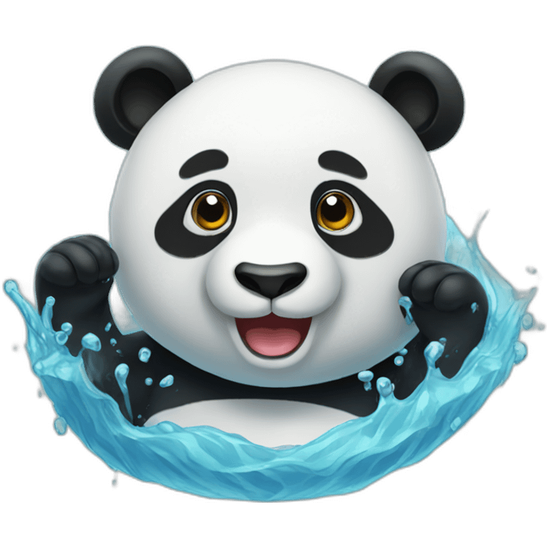 panda in water emoji