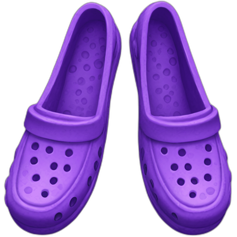 purple crocs emoji