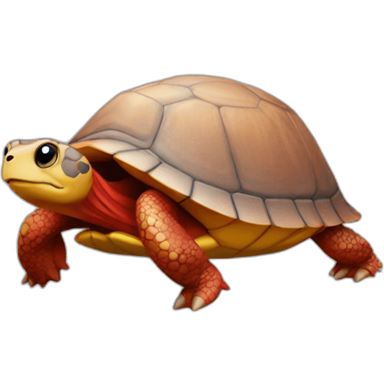 Red shell turtle emoji