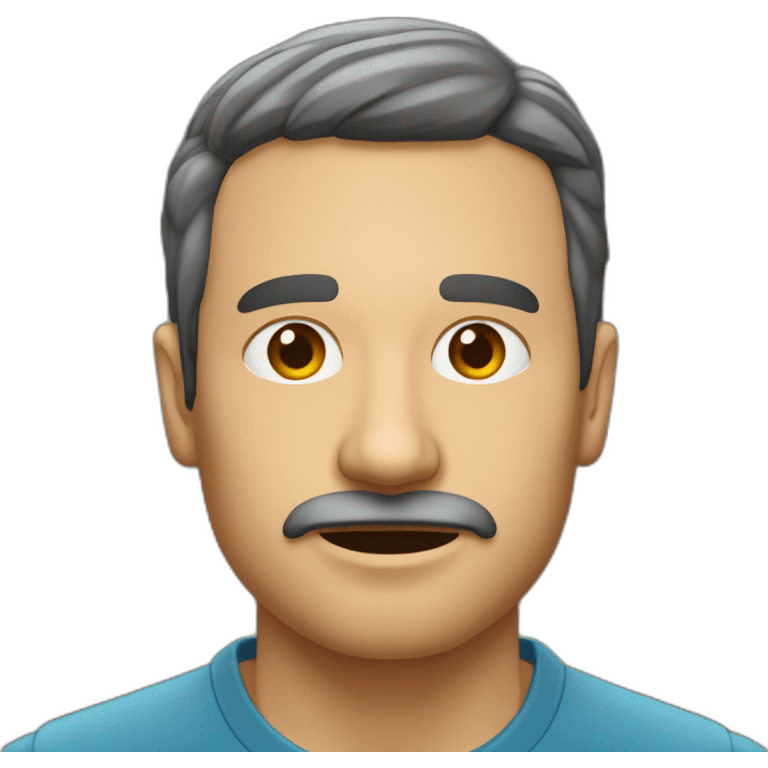 Hombre-enfadado-mediana-edad-vagabundo-calvo-cicatriz-en-cabeza emoji