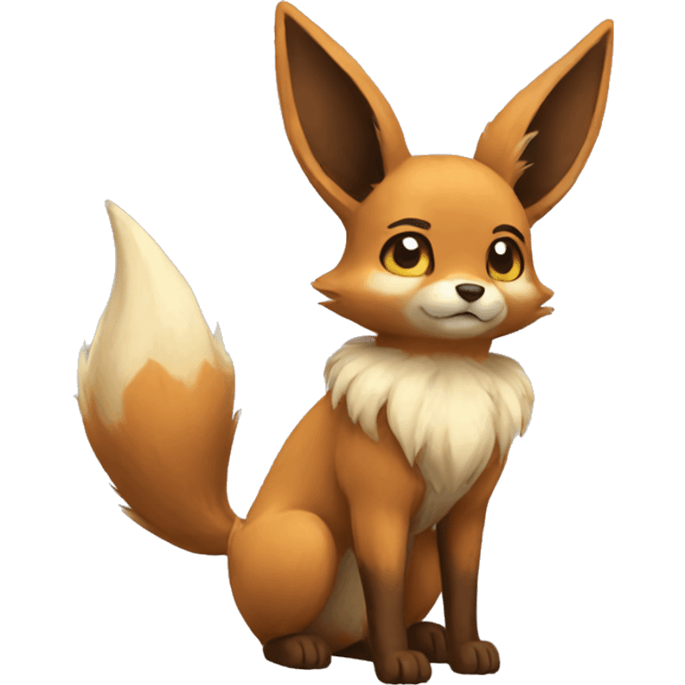 Eevee-Fox full body emoji