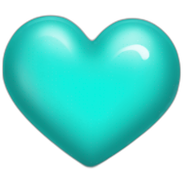 Coeur turquoise emoji