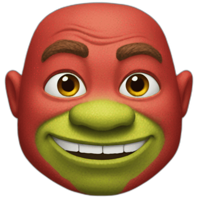 red-shrek emoji