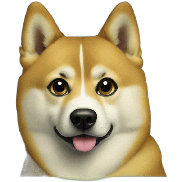 doge on a dollar bill as money emoji