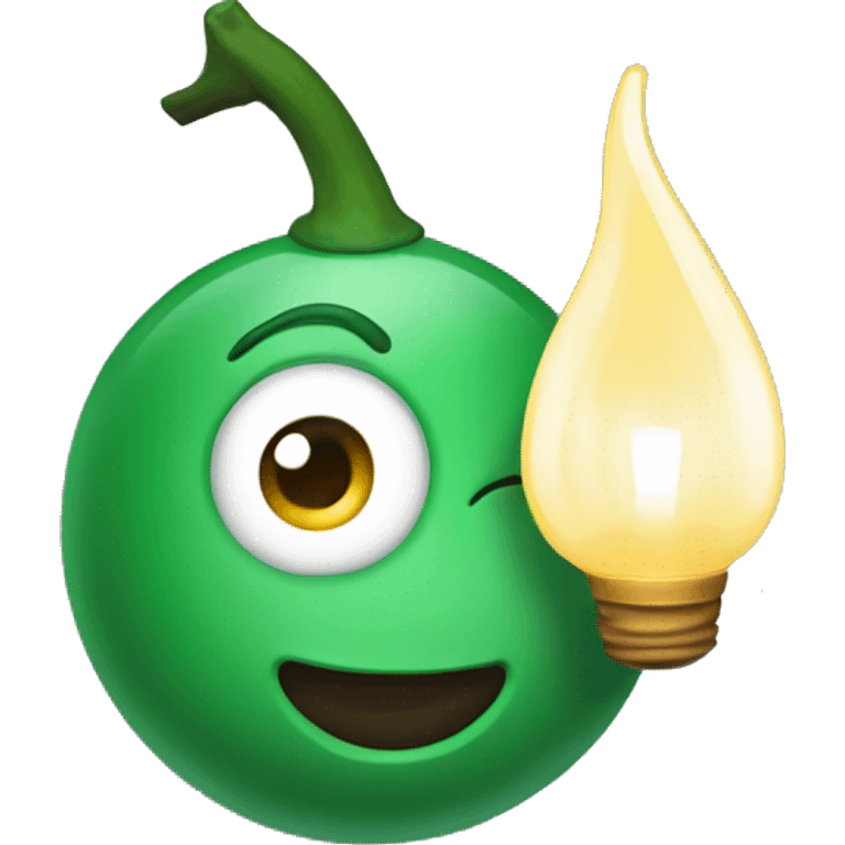 lâmpada acesa e apagada  emoji