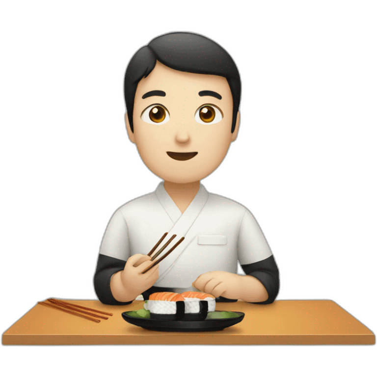 Sushi eating  emoji