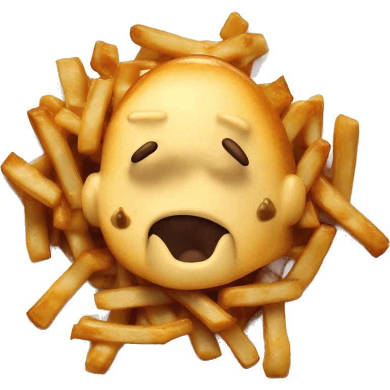 Poutine mange du poutine  emoji