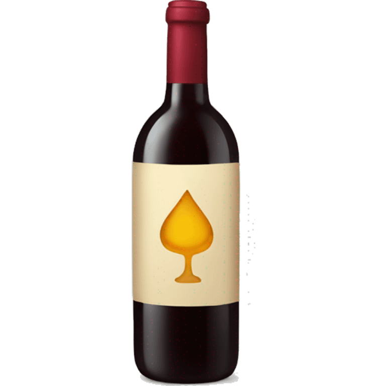 Wine bottle emoji