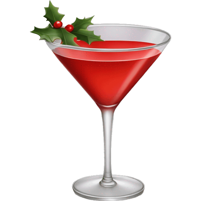 Christmas drink martini  emoji