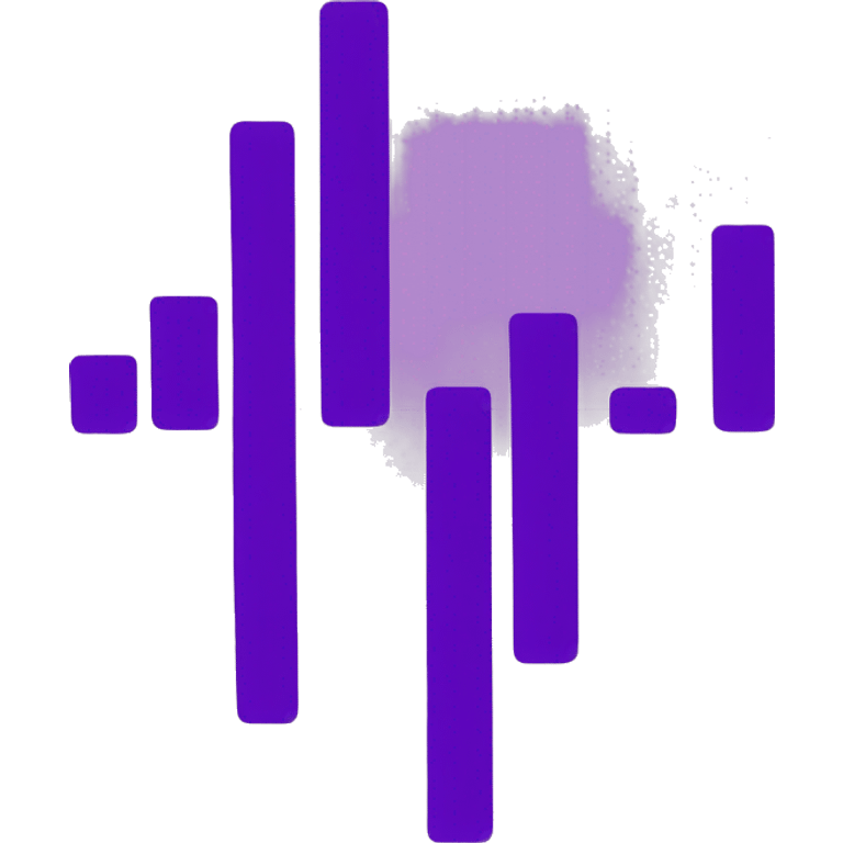 purple graph emoji