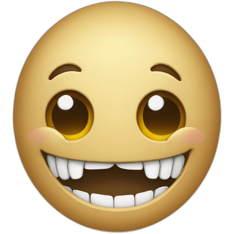 smiley qui perd une dent emoji