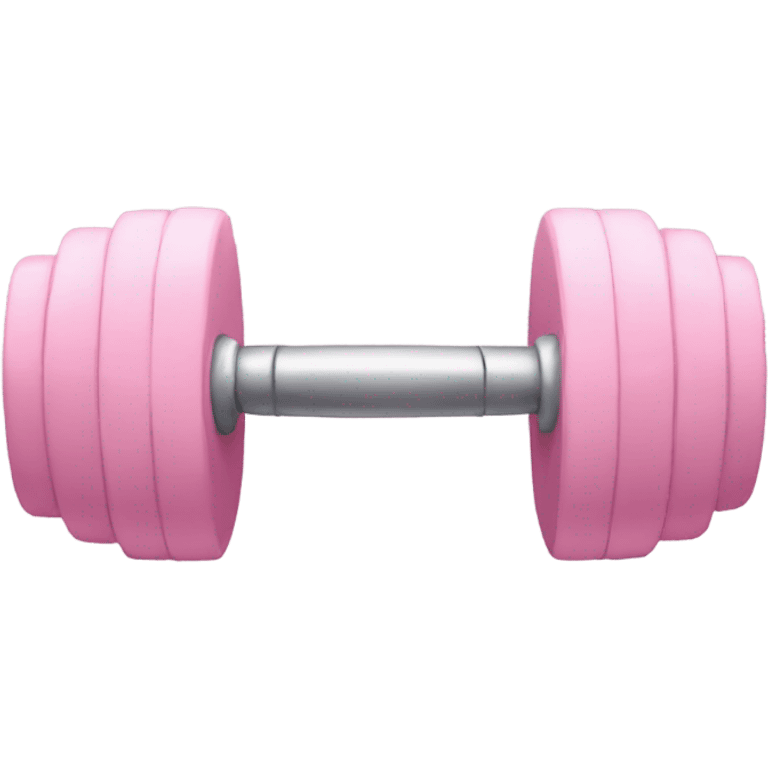 Pastel pink barbell emoji