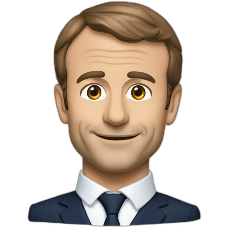 Emmanuel Macron et une Alpine emoji