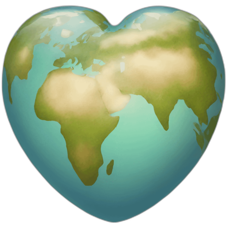 globe heart emoji