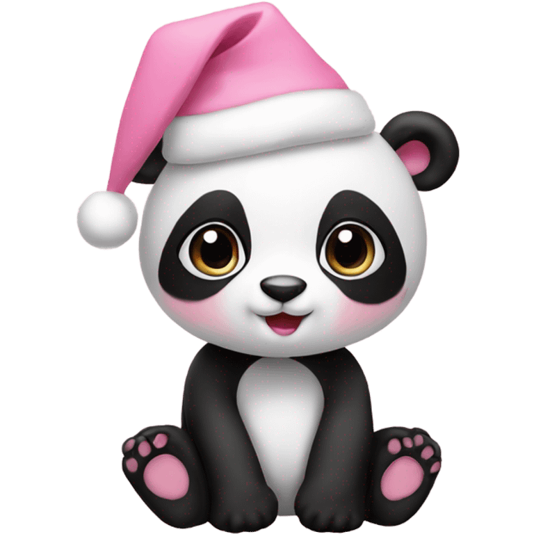 christmas baby pink panda  emoji