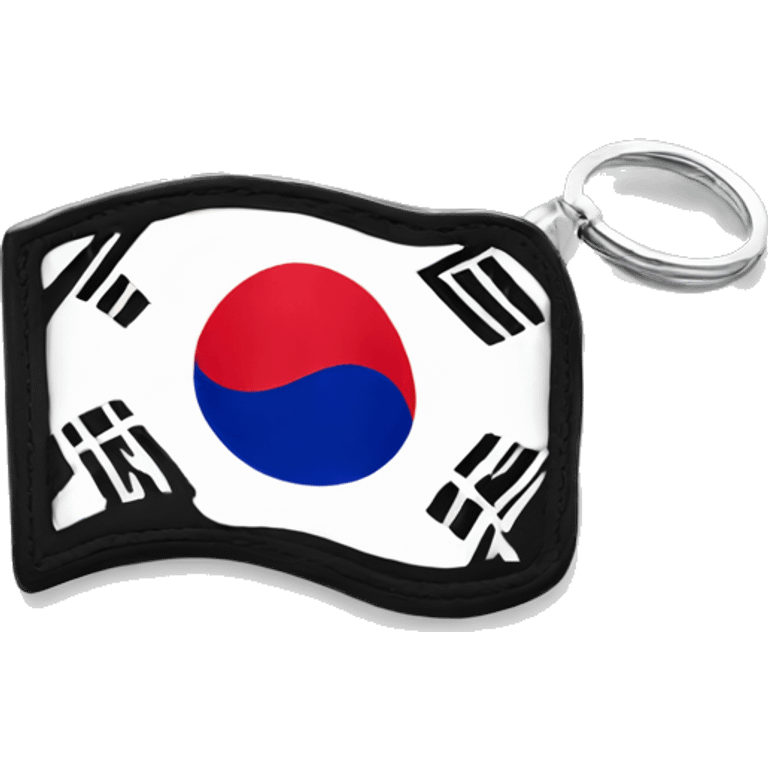 korean flag keyring emoji