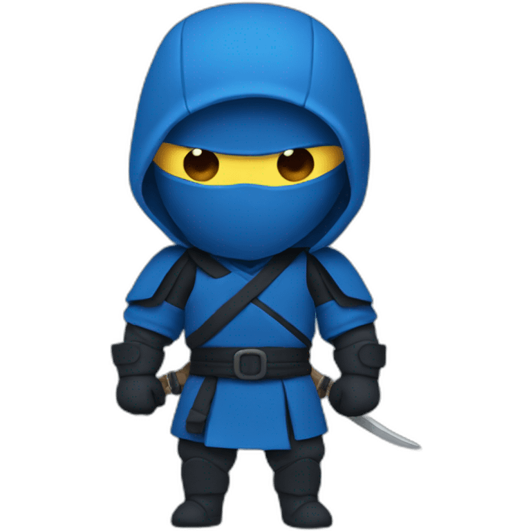 dead blue ninja emoji