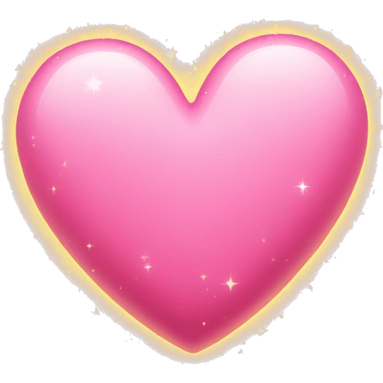 Pink heart with sparkles  emoji