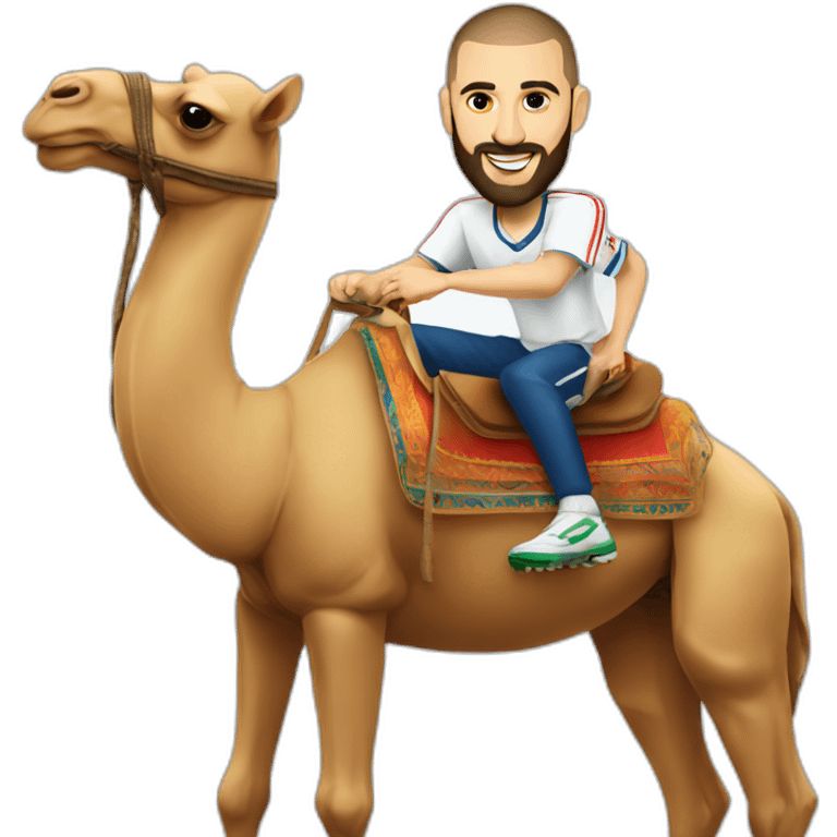 Karim benzema on a camel emoji