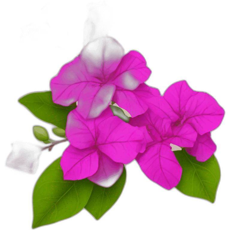 bougainvillea plant with flowers emoji