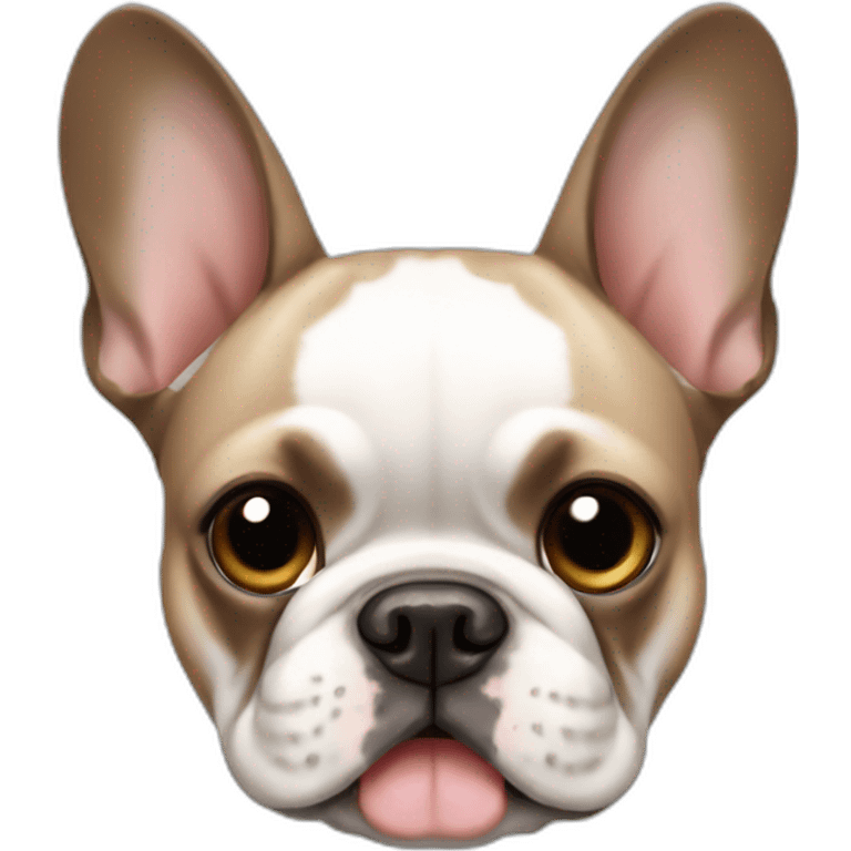 French bulldog with tan points emoji