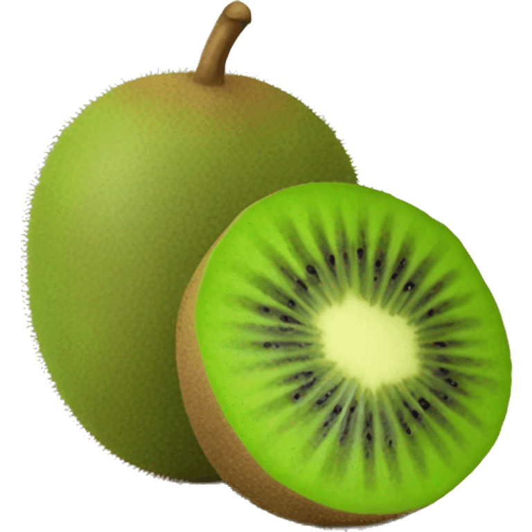 3D kiwi fruit  emoji