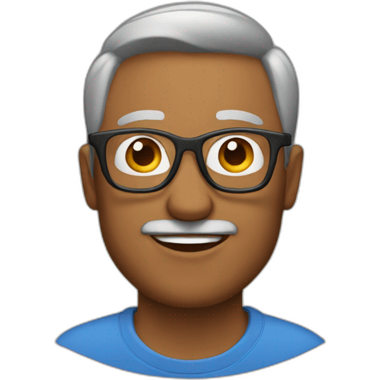 Dad with glasses emoji