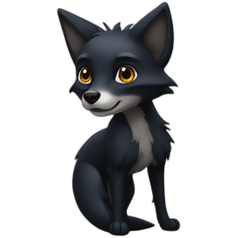 black fox moom emoji