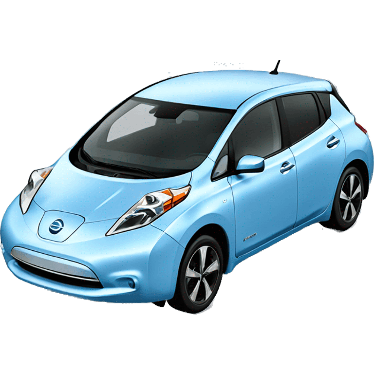 Light blue Nissan leaf emoji