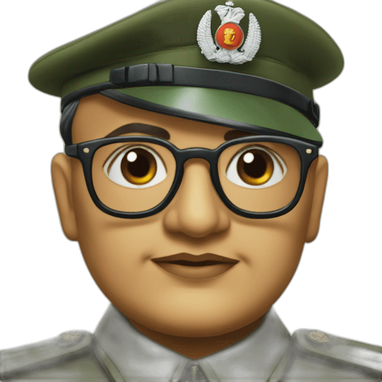 subhash chandra bose close up emoji