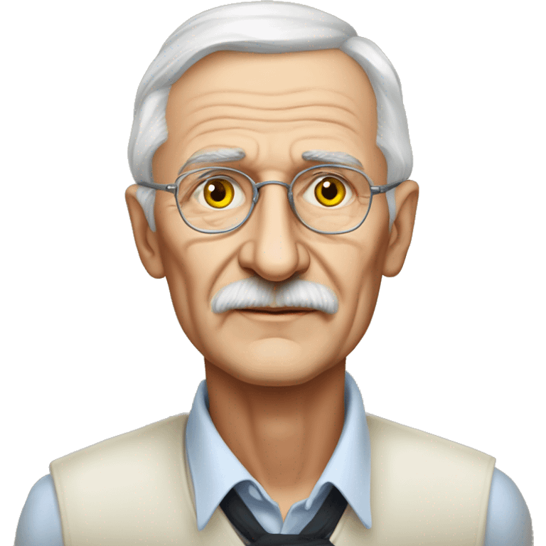 Dmytro Pavlychko, Ukrainian writer of the twentieth century, an elderly man emoji