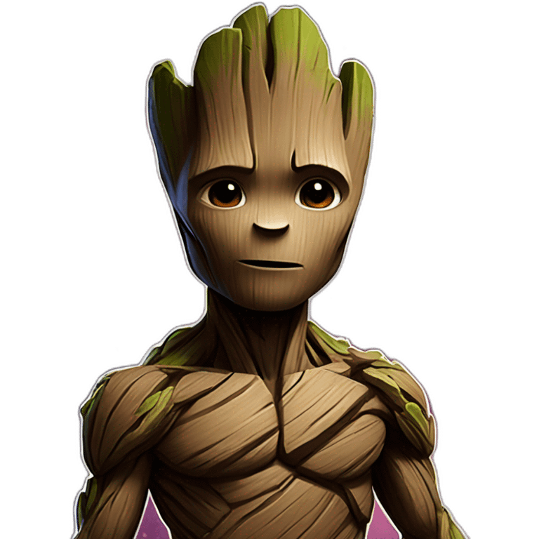 Big Strong groot galaxy guardians emoji