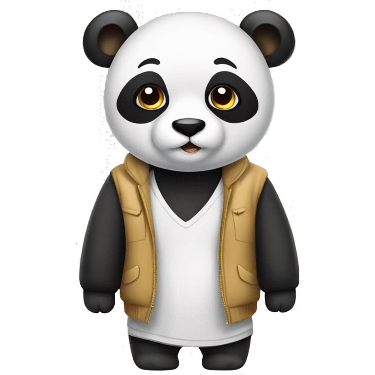 Panda with clothes  emoji