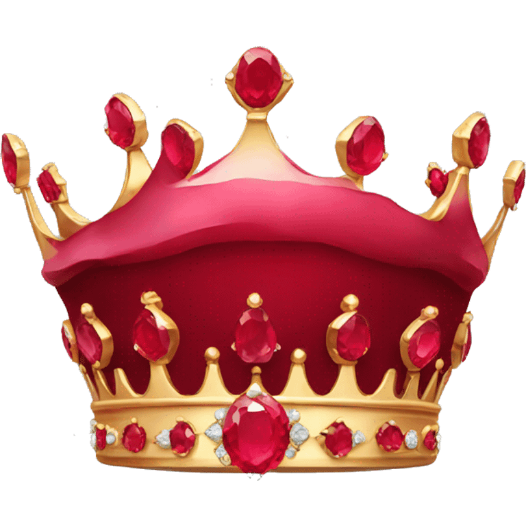 RED RUBY CROWN emoji