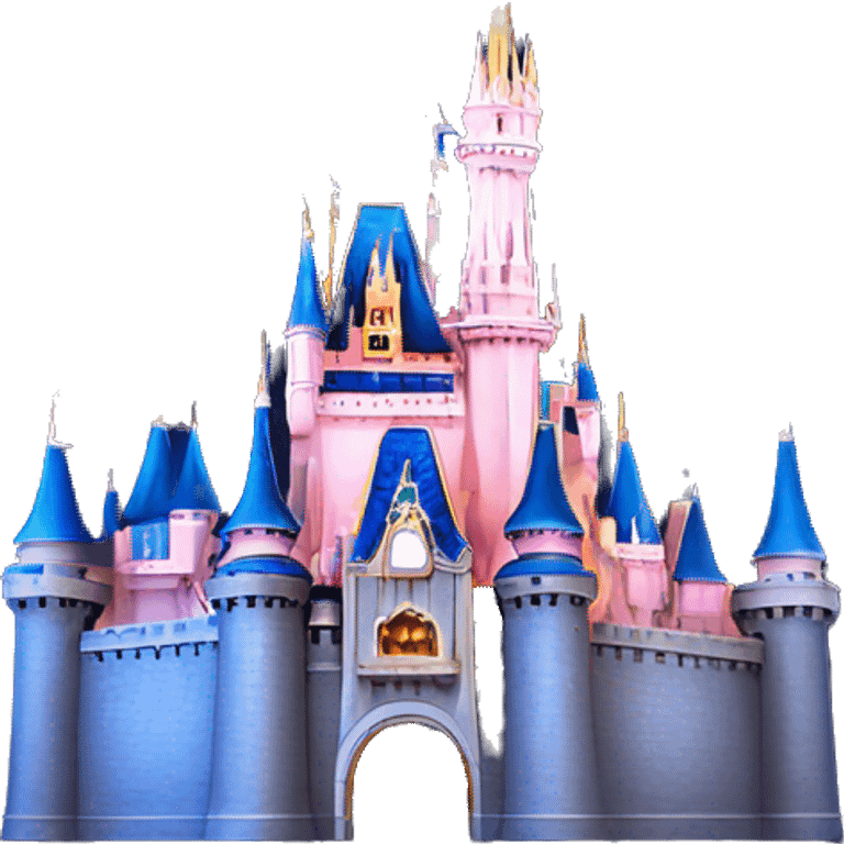 disney castle emoji with fireworks  emoji