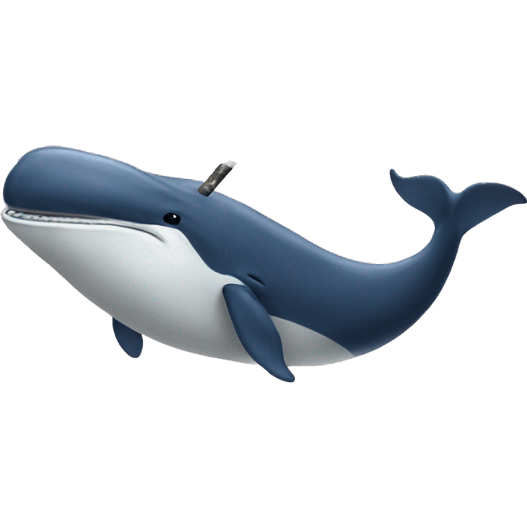 Whale smoking  emoji