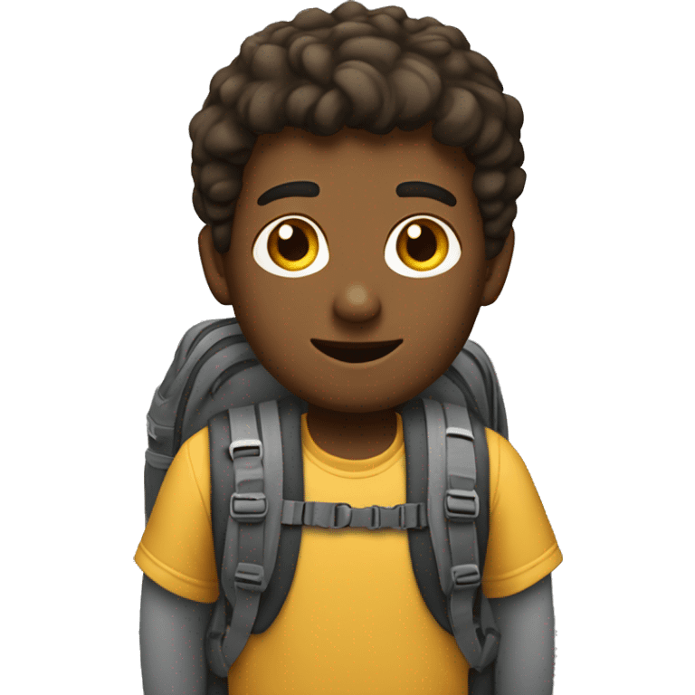 A traver with a backpack emoji