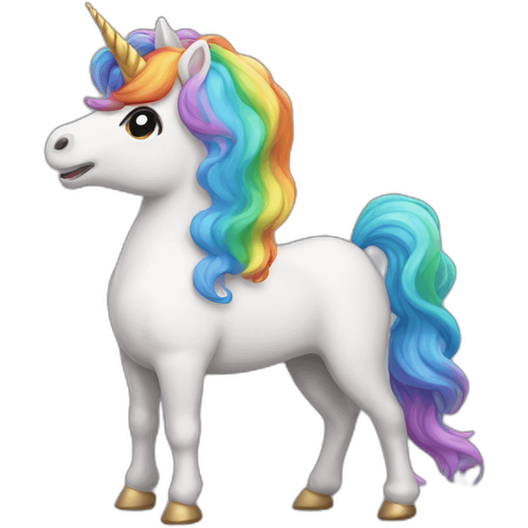 Rainbow unicorn emoji