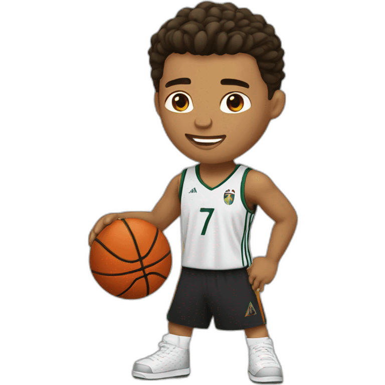 Ronaldo playing basket-ball emoji