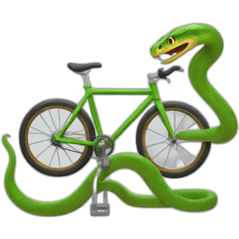 Snake make bike emoji