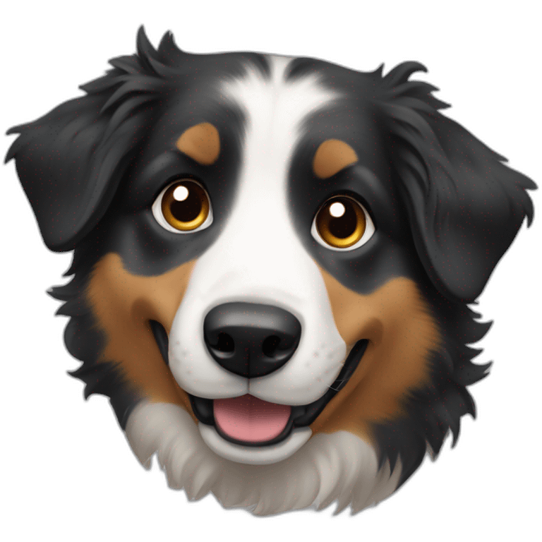 australian sheperd playing emoji