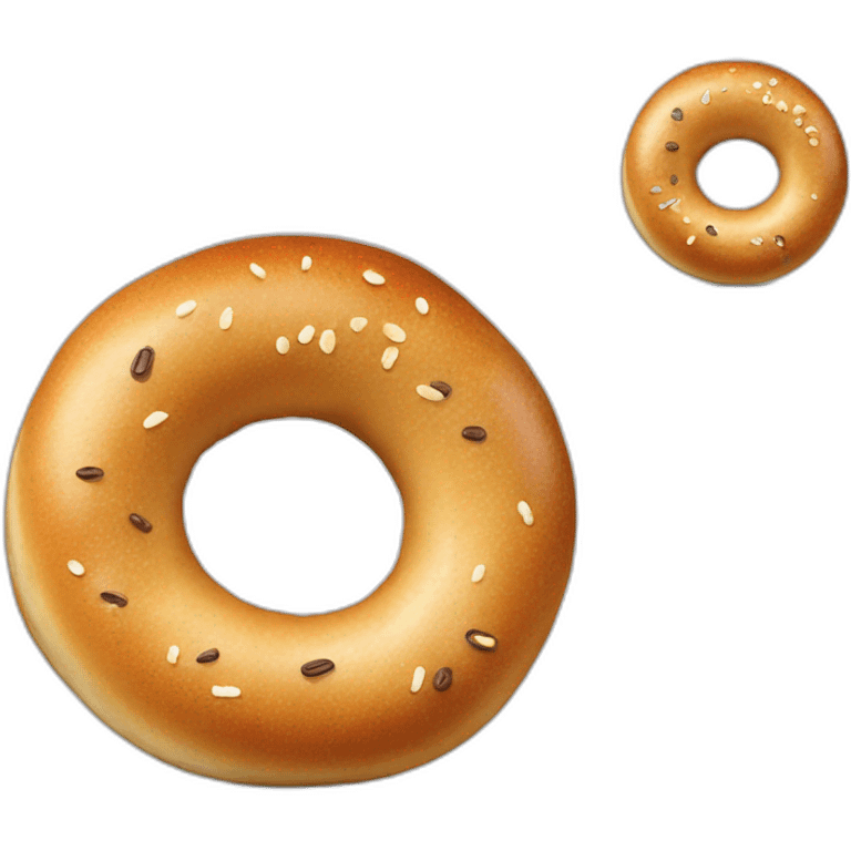 Anthropomorphic bagel emoji