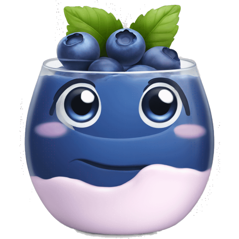 Blueberry yogurt  emoji