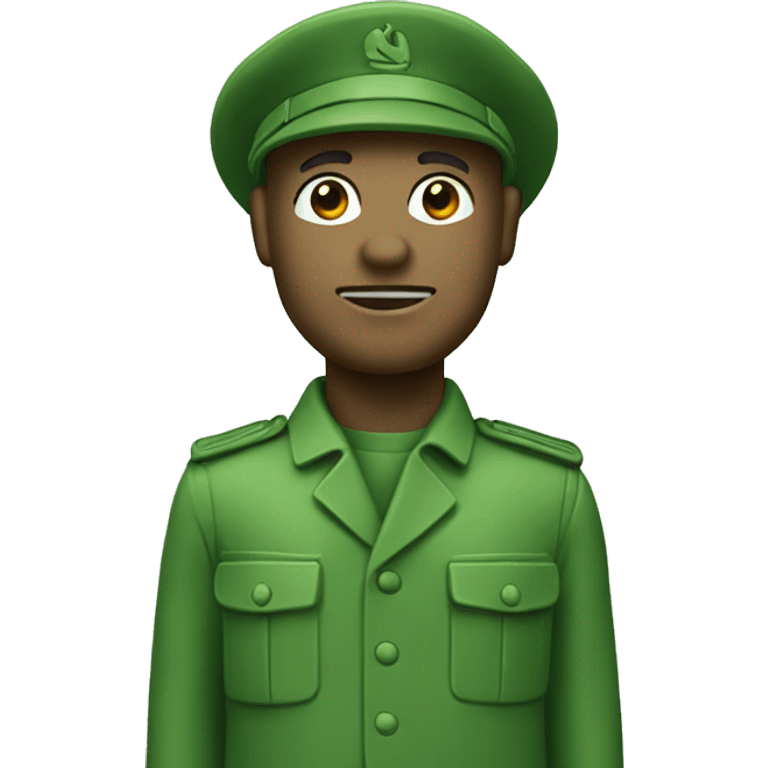 green toy army man emoji