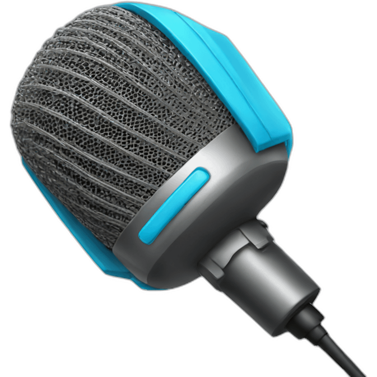 microphone with pop protection emoji