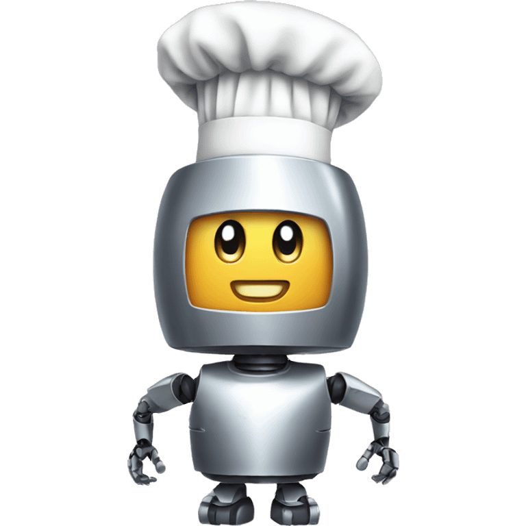 robot wearing a chef hat emoji