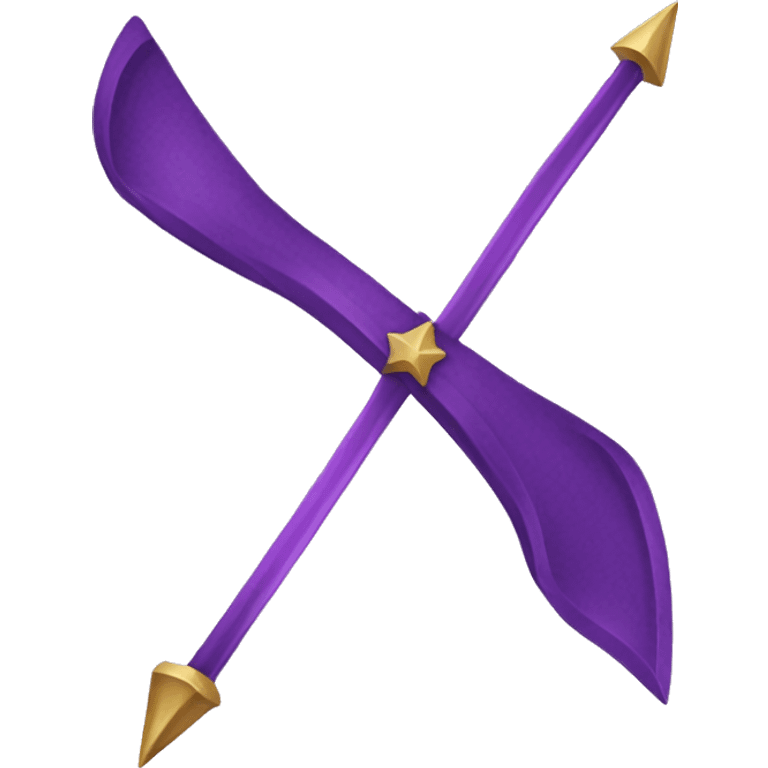 Purple Sagittarius bow  emoji