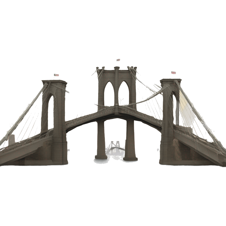 bridge emoji in the style of the Brooklyn bridge emoji