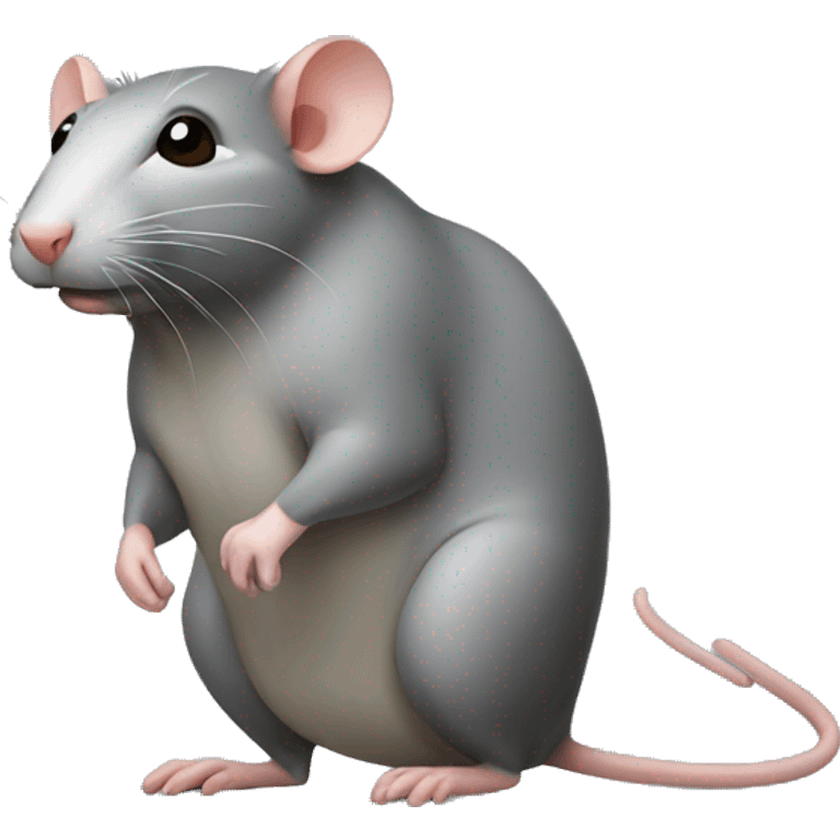 Rat looking to the side emoji