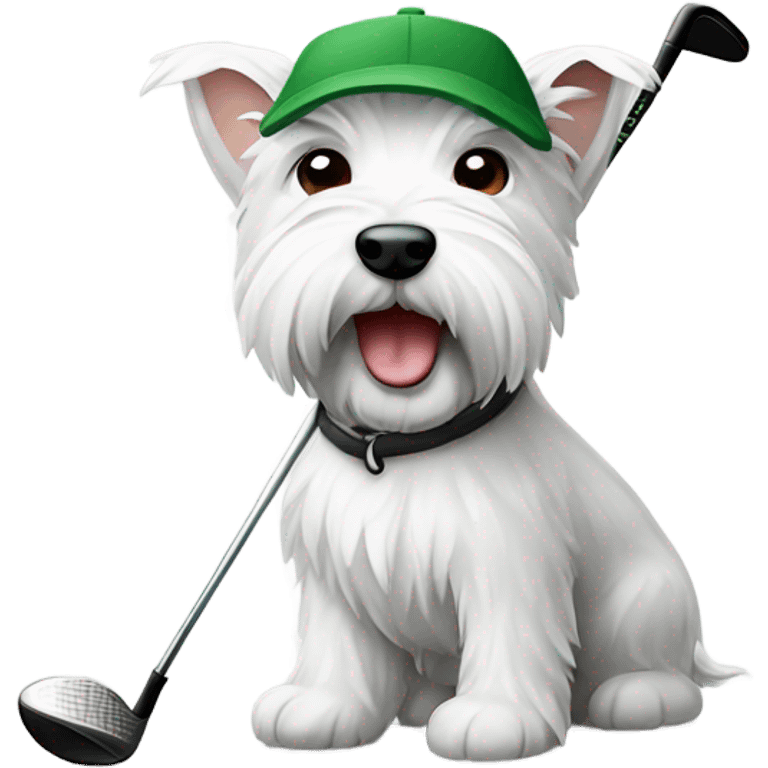 westie golf related emojis emoji